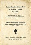 South Carolina Federation of Women's Club Yearbook - Accession 92 - M41 (54) by Women's Club, South Carolina Federation