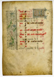 Book of Hours, Calendar Leaf for April- Med MS 12B