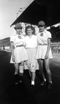 1945 - Betsy Jochum and Elizabeth "Lib" Mahon with a friend by Elizabeth Mahon and Betsy Jochum
