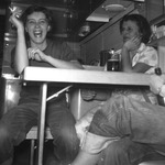 1951 - Betsy Jochum and a fan by Elizabeth Mahon and Betsy Jochum