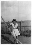 1946 - Inez Voyce Wearing her South Bend Blue Sox Uniform by Jean Anna Faut and Inez Ferne Voyce