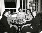 1950s, circa. - Jane Stoll, Audrey Bleiler, Dorothy Mueller, Janet Rumsey, and Barbara Hoffman by Jean Anna Faut, Jane Stoll, Audrey Bleiler, Dorothy Mueller, Janet Rumsey, and Barbara Hoffman