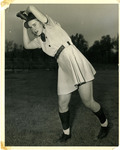 1940's circa - Jean Faut Pitching by Jean Anna Faut and South Bend Blue Sox