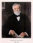 Portrait of Andrew Carnegie by Clarence H. and Anna E. Lutz Foundation and Louise Pettus Archives and Special Collections