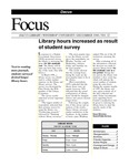 December 1996: Hours Increased; Government Depository Centenary by Dacus Library