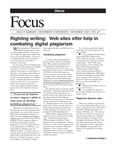 October 2002: Righting Writing; Web Sites Offer Help in Combating Digital Plagiarism by Dacus Library