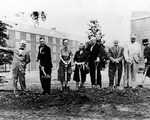 Groundbreaking for Lee Wicker Hall ca1961 by Winthrop University and Clarence H. and Anna E. Lutz Foundation