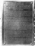 Little Chapel Plaque n.d. by Winthrop University and Clarence H. and Anna E. Lutz Foundation