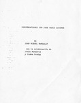 Jose Maria Alvarez Biographical Sketch and Commentary - Accession 171 - M76 (92-94) by Jose Maria Alvarez and Juan Miguel Margalef