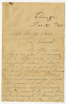 Tirza Faris Fewell Letters - Accession 1458 by Tirza Jane Faris Fewell and Fewell Family
