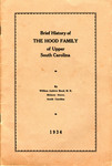 Brief History of The Hood Family - Accession 715 no. 30 by Family History - Hood Family and William Andrew Hood M.D.