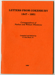 Letters from Cokesbury - Accession 1180 - M548 (601) by Cokesbury Conference Institute, Nathan Christian Whetstone, William Capers Whetstone, and Elmer Don Herd Jr.