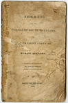 An Address to the People of South Carolina on the Present State of Public Affairs by Samuel Jordan - Accession 1190 - M558 (611)