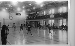 Students Playing Volleyball in Peabody Gymnasium 1976 by Winthrop University