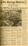 The Springs Bulletin - February 3, 1965 by Springs Cotton Mills
