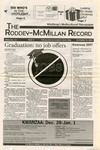 The Roddey McMillan Record - November 14, 2007 by Winthrop University