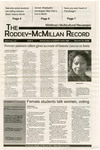 The Roddey McMillan Record - January 23, 2008 by Winthrop University
