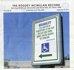 The Roddey McMillan Record - September 23, 2015 by Winthrop University