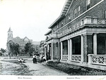 Johnson Hall (later known as Bancroft Hall) with North (Margaret Nance) and Main Building (Tillman Administration Building) in the background ca. 1912 by Winthrop University